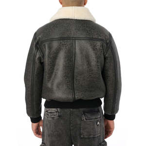 Vestes Avirex en cuir de vachette véritable 100% sur mesure pour hommes pour l'hiver Fabricant OEM Broderie Street Wear - Product Image 6