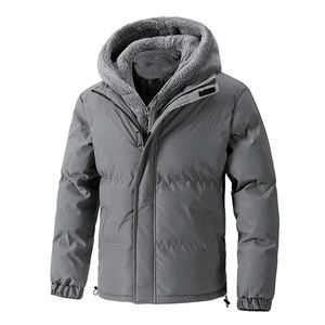 Cárdigan cálido de invierno para hombre, chaquetas acolchadas, moda para hombre, prendas de punto con forro polar, suéteres, cárdigan, abrigos, Chaqueta de punto cortavientos para hombre - Product Image 3