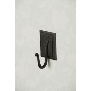 <b>Black</b> Decorative Wrought Iron Wall <b>Hook</b> for Organizing Mudrooms Bathrooms or Rustic Kitchen Storage Made of Durable Metal - Product Image 5