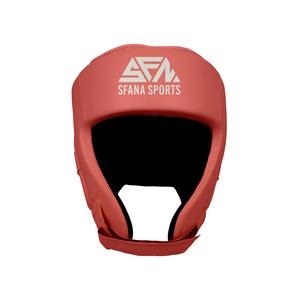 Casco de boxeo integral de cuero duradero personalizado ideal para todos los niveles de habilidad, protector de seguridad para jóvenes y adultos - Product Image 1