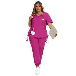 Venta al por mayor de uniformes médicos de talla grande uniformes de hospital suaves Jogger enfermera uniformes de enfermería uniformes médicos conjuntos de uniformes - Product Image 3