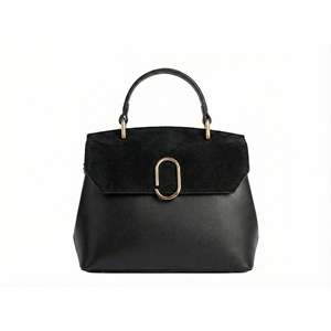 Bolso Estructurado en Gamuza Genuina y Cuero Dollar - Hecho en Italia - Art. 26003 - Product Image 6