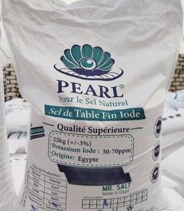 Sal Marina Fina Comestible en Grano, 25 kg, 99% de Pureza, con Aditivo de Yodo, Bolsa a Granel, Paquete de Exportación - Product Image 3