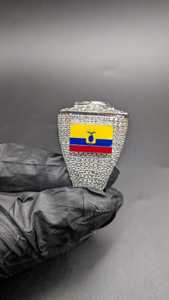 Anillo de Plata de Ley 925 con Incrustaciones de Diamantes Moissanite VVS, Diseño Personalizado con Letras, Estilo Hip Hop, para Unisex - Product Image 5