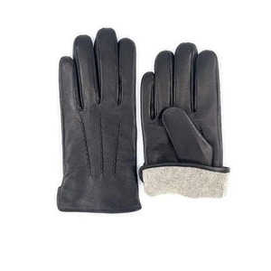 Gants en cuir décontractés d'extérieur d'hiver pour hommes épaissis imperméables coupe-vent chauds et respirants de haute qualité bon marché - Product Image 2