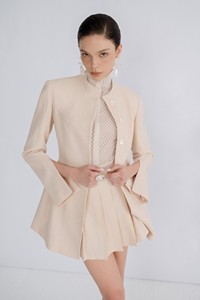 Nouvel arrivage de costumes et de blazers pour femmes Blazer sur mesure à manches fendues Alai Sacs de vêtements en tissu de haute qualité Grossiste blanc - Product Image 5