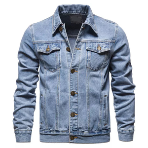 Vestes en jean décontractées pour hommes, vente en gros, style personnalisé, meilleur streetwear, tissu de haute qualité, vestes pour hommes - Product Image 2