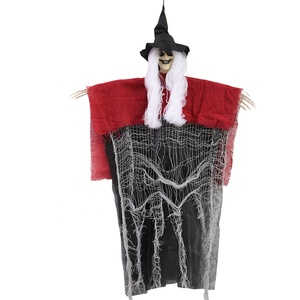Decoración para Fiesta de Halloween, Fantasma Colgante para Exteriores, Calavera, Esqueleto, Gasa, Bruja Encantada, Accesorios de Terror para Halloween - Product Image 5