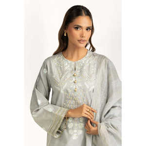 Conjunto de Traje Jacquard de 3 Piezas para Mujer IUSTKSD-1081 con Detalle Bordado - Product Image 1