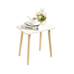 Mesa de centro de madera de teca de cuatro patas de estilo moderno, mesa central de madera maciza hecha a mano, uso doméstico, para sala de estar, dormitorio, Oficina - Product Image 1
