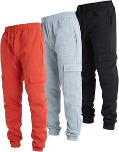 Pantalones Deportivos Ultra Performance para Hombre, Paquete de 3, 100% Algodón, Casuales, Cintura Media, Felpa, Estilo Cargo, con Bolsillos, Servicio OEM - Product Image 5