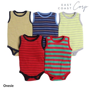 Mono de media manga de algodón suave para recién nacidos | Body a rayas y estampado - Product Image 4