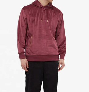 Conjunto de Dos Piezas de Sudadera con Capucha y Pantalones Deportivos de Terciopelo para Hombre, 100% Algodón, Invierno, Moderno - Product Image 4