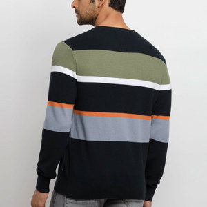 Latest Design Round Neck Collar Men Sweaters Best Selling Custom <b>Polyester</b> <b>Fabric</b> Made Men Sweaters - Product Image 2