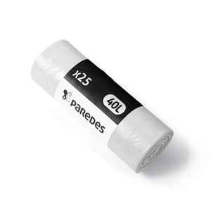 Sacs poubelle blancs classiques 40L Structure à induction 30µ pour la gestion des déchets de bureau Grande capacité de 60L Motif carré pour usage en cuisine - Product Image 4