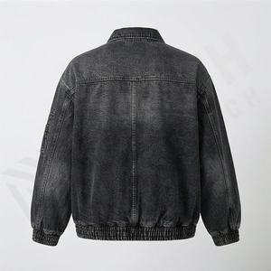 Vestes en jean pour femmes OEM, vêtements décontractés en jean, veste boutonnée d'automne, veste oversize pour femmes, mode tendance streetwear, couleur personnalisée - Product Image 2