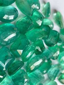 Esmeralda Zambiana Natural, Piedra Preciosa Suelta, Facetada, Verde, para Joyería Fina, Venta al Por Mayor, BALAJI GEMS and JEWELLERY MM468 - Product Image 1