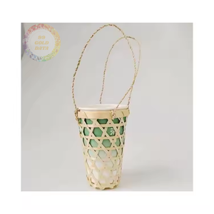 Hand-Carved Bamboo <b>Drink</b> <b>Rack</b> - a Statement of Sustainability and Elegance - Product Image 2