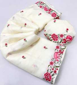 Magnifique sari en soie Tussar pour femmes avec broderie de style forêt en stock Fabriqué en Inde - Product Image 2