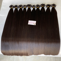 Extensions de cheveux vietnamiennes brutes vierges super doublement dessinées Faisceaux de cheveux brésiliens droits en armure de cheveux chinois couleur 1B