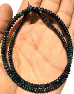 Mind Blowing Natural <b>Black</b> Fire Opal Beads Round Shape Beads Mind Blowing Gemstone Beads Jewelry Making Necklace <b>Women</b> Jewelry - Product Image 1