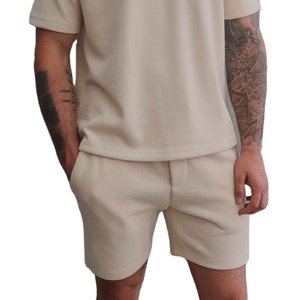 LEDBURY INTERNATIONAL Ensemble deux pièces pour homme en tissu éponge extensible coupe ajustée - Séchage rapide, léger, polyester/coton - Product Image 2