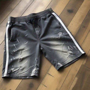 Haute qualité Offre Spéciale longueur régulière hommes sueur en détresse Shorts / gym yoga course entraînement shorts pour hommes - Product Image 5