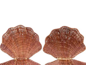 Pair of wicker children's <b>toy</b> <b>baskets</b> in custom colors suitable for playrooms storing children's <b>toys</b> - Product Image 6