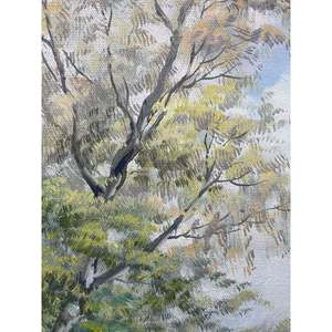 Dipinti a olio 100% fatti a mano 23.5 di un campo classico paesaggio x 35.5 pollici primavera scenario da mastro artisti - Product Image 6