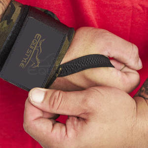 Muñequeras de neopreno con estampado de camuflaje personalizado de alta calidad, ligeras y transpirables para gimnasio, levantamiento de pesas, Fitness, venta al por mayor - Product Image 3