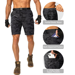 Shorts de randonnée cargo pour hommes avec logo personnalisé, séchage rapide, pour voyages et trekking, fournisseur OEM - Product Image 3