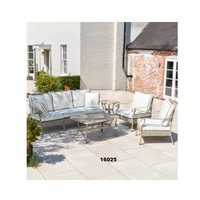 Superbe table et chaises de jardin ovale à six places en fonte d'aluminium ensemble de table à manger au design moderne pour la décoration de la maison, de la cuisine et du jardin
