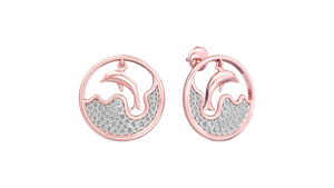 Nouvelle arrivée chaîne sur le cou bijoux créatifs mignon dauphin pendentif collier clavicule chaîne bijoux en gros - Product Image 2