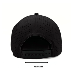 Casquette de golf structurée à 5 panneaux, imperméable, avec ventilation découpée au laser, ajustement réglable, broderie personnalisée, casquette de sport unisexe - Product Image 4