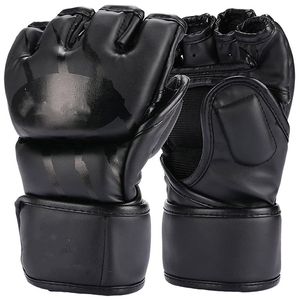 Muay Thai, la mejor calidad, Ufc Mma, guantes de medio dedo, guantes de boxeo ganadores, guantes de cuero de vaca Real, guantes de agarre Mma - Product Image 2
