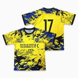 Maillot de football rétro personnalisé décontracté à séchage rapide 100% polyester manches courtes revers géométrique Service OEM disponible par sublimation - Product Image 5