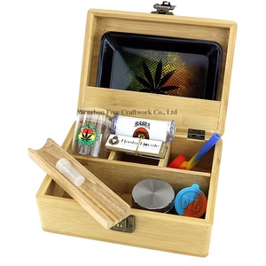 Custom Natural Remedy Bamboo Stash Accessory for Storage Herbal <strong>Herb</strong> <strong>Box</strong> Rolling Kit Tray Grinder Storage Wooden <strong>Box</strong> - Product Image 1