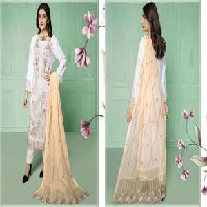 Venta al por mayor paquistaní indio desgaste de fiesta más vendido Salwar Kameez MI creación hermosa elegante tela de gasa bordada pesada - Product Image 6