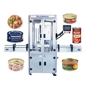 Levapack máquina de selagem automática completa enlatada atum peixe alumínio lata aferidor máquina enlatada - Product Image 1