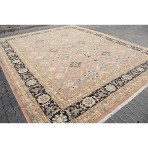 Alfombra Turca Vintage de 12x14.8 pies, Alfombra de Lana Marrón Estilo Suroeste - Product Image 2