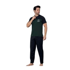 Conjunto de Pijama Suave para Hombre, Manga Corta, Transpirable, de Algodón, Ropa de Dormir Cómoda, Ropa de Estar en Casa, Elegante y Relajante - Product Image 6