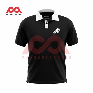Chemises polo pour hommes en polyester sublimé à col rabattu, 100% polyester, vente en gros de chemises polo, impression personnalisée - Product Image 2