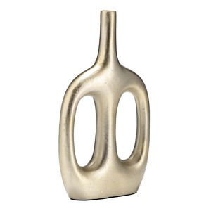 Floreros de aluminio estriado de aluminio de calidad superior 2025 para decoración del hogar floreros de aluminio fundido para sala de estar - Product Image 3