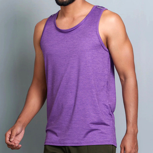 Débardeur sans manches à la mode pour hommes gilet de gymnastique respirant à séchage rapide pour l'entraînement Yoga course Fitness vêtements de sport d'été décontractés - Product Image 1