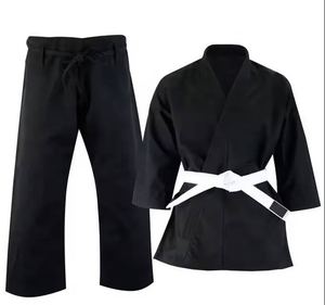 Nuevos conjuntos de cinturón blanco de uniforme de karate de artes marciales de alta calidad 100% algodón logotipo personalizado Unisex - Product Image 1