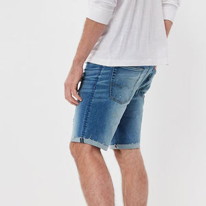 Pantalones cortos de mezclilla para hombre hechos a medida, ropa de calle, última moda para hombre, pantalones cortos de mezclilla de nuevo diseño, pantalones cortos de mezclilla con estampado personalizado para hombre - Product Image 6