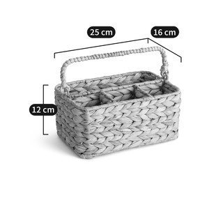 NOUVEAU PRODUIT! Tienphong vente en gros 2025 tissé à la main Jocasta tissé jacinthe d'eau organisateur de couverts pour plan de travail de cuisine - Product Image 6