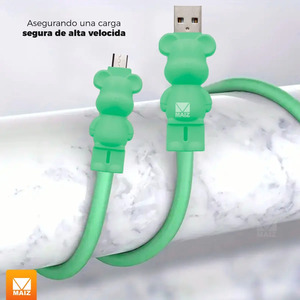 สาย USB V8 สำหรับถ่ายโอนข้อมูลและชาร์จเร็ว ดีไซน์น่ารัก - คละสี - Product Image 5