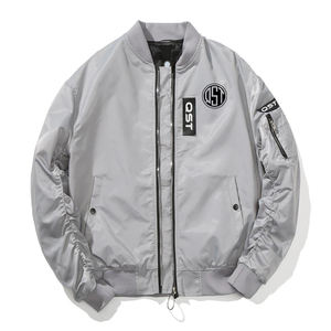 Vestes pour hommes de grande taille vestes de bombardier de vol surdimensionnées personnalisées réversibles unisexes en nylon imperméable de haute qualité - Product Image 1