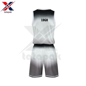 Ropa de baloncesto a granel equipo jerseys pantalones cortos conjuntos reversibles con marca personalizada - Product Image 6